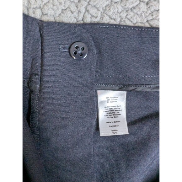 Talbots Hollywood Dark Navy Stretch Dress Pants Trousers Straight Leg 12 - Picture 5 of 9